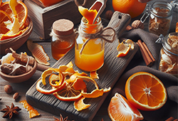 Польза апельсиновой корки в пищевой промышленности